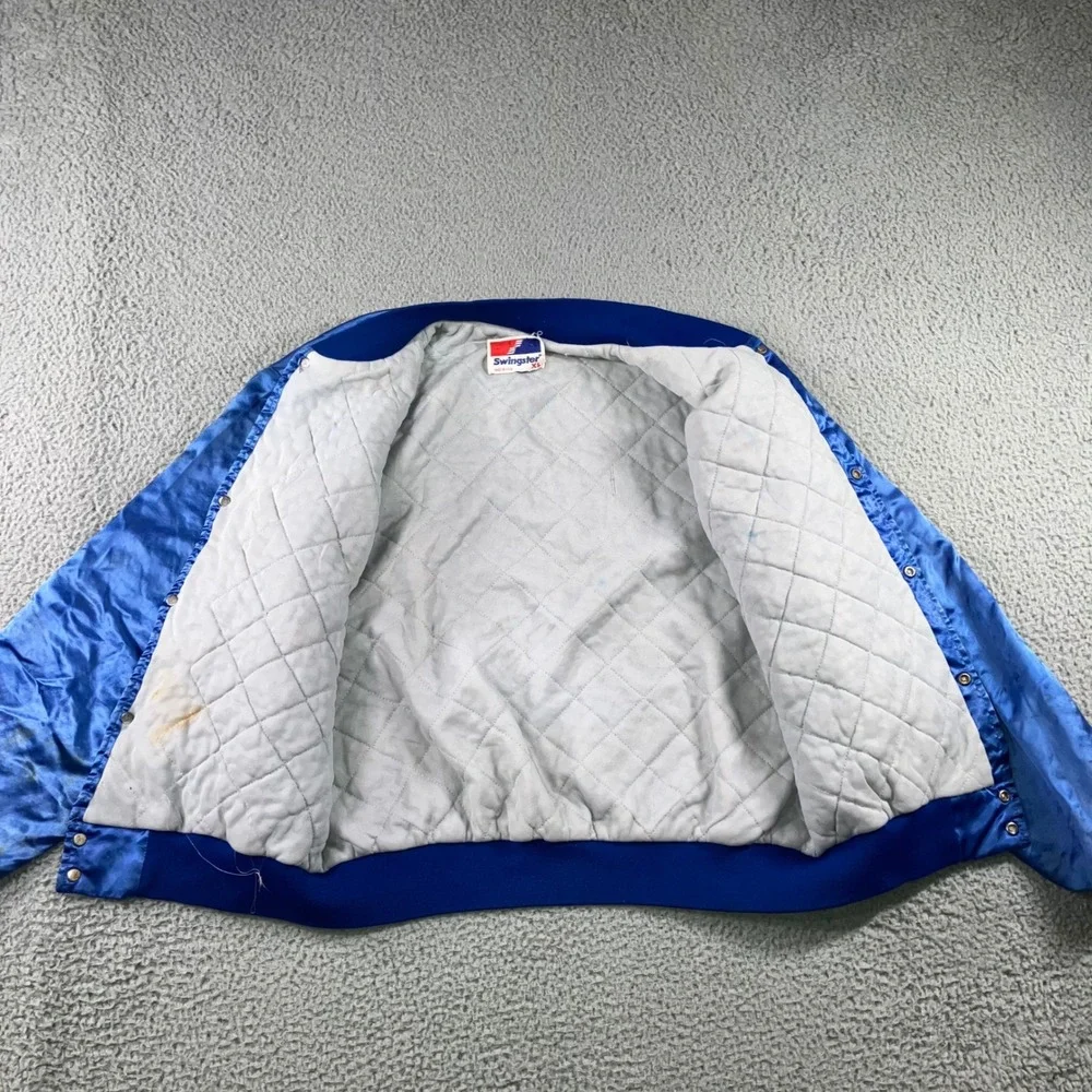 Vintage Swingster Cleveland Cavaliers Jacket Men XL Satin Varsity Bomber 80s 90s